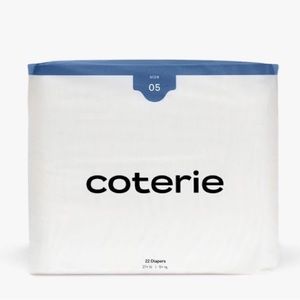 Coterie Ultra-Soft Diapers Size 05 (27+ Lbs) NEW